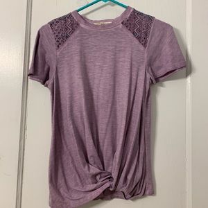 Small Short Sleeve Purple Shirt